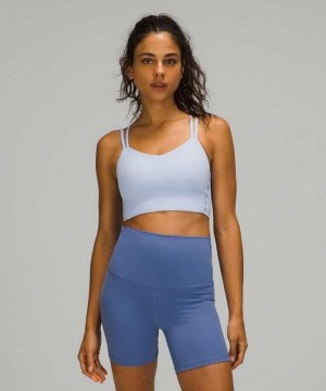 Lululemon Like a Cloud Long-Line B/C Kadın Spor Sütyeni Mavi | KRYJEC-214