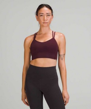 Lululemon Like a Cloud Long-Line B/C Kadın Spor Sütyeni Cassis | RKEYWN-847