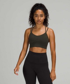 Lululemon Like a Cloud Long-Line B/C Kadın Spor Sütyeni Koyu Zeytin Yeşili | VMUXHK-329