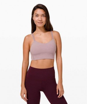 Lululemon Like a Cloud Long-Line B/C Kadın Spor Sütyeni Violet Verbena | XMBOTP-134