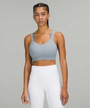 Lululemon Like a Cloud Longline Light Support, D/DD Cup Kadın Spor Sütyeni Chambray | IUGPSW-176