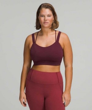 Lululemon Like a Cloud Longline Light Support, D/DD Cup Kadın Spor Sütyeni Cassis | WBZSEA-087