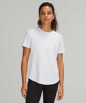 Lululemon Love Crew Kadın Üstler Gri Beyaz | WTGDVU-738