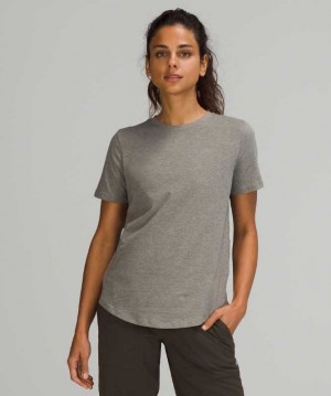 Lululemon Love Crew Kadın Üstler Heathered Rover | TSFVOA-073