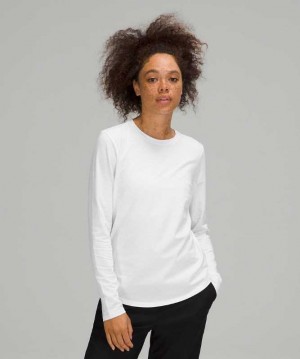 Lululemon Love Long Sleeve Kadın Üstler Beyaz | JZCPRG-082