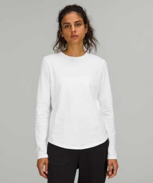 Lululemon Love Long Sleeve Kadın Üstler Beyaz | BPDMVE-691