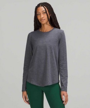 Lululemon Love Long Sleeve Kadın Üstler Koyu Koyu | ROPTJB-154