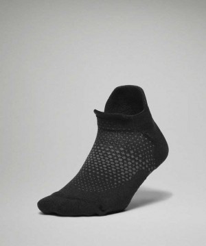 Lululemon MacroPillow Tab Running Medium Cushioning Kadın Çorap Siyah | SLJVHK-198