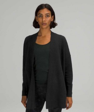 Lululemon Merino Wool Honeycomb Wrap Online Only Kadın Tişörtü Siyah | LGTUWH-564