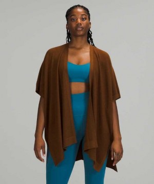 Lululemon Merino Wool Sleeve Wrap Kadın Süveter Bakır Kahverengi | PHWXCB-269