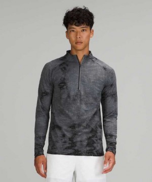 Lululemon Metal Vent Tech 1/2 Zip 2.0 Erkek Üstler Siyah | KNGUFS-042