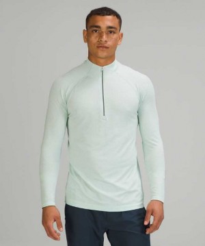 Lululemon Metal Vent Tech 1/2 Zip 2.0 Erkek Üstler Nane Nane | XZVENB-784