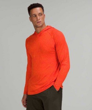 Lululemon Metal Vent Tech 2.0 Erkek Kapşonlu Kırmızı | RDMOUG-934