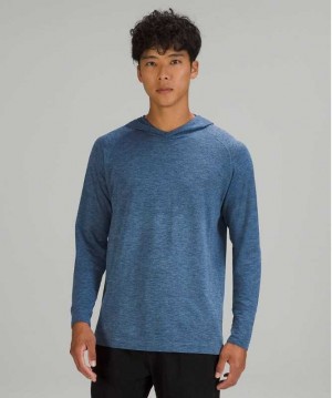 Lululemon Metal Vent Tech 2.0 Erkek Kapşonlu Mavi | AGOLNE-367
