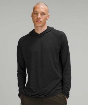 Lululemon Metal Vent Tech 2.0 Erkek Kapşonlu Koyu Siyah | GYKISE-017