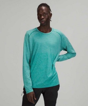 Lululemon Metal Vent Tech LS 2.0 Erkek Üstler Nane | MYXVJP-098
