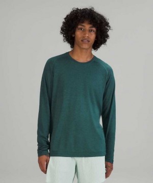 Lululemon Metal Vent Tech LS 2.0 Erkek Üstler Koyu | OYQCBI-172