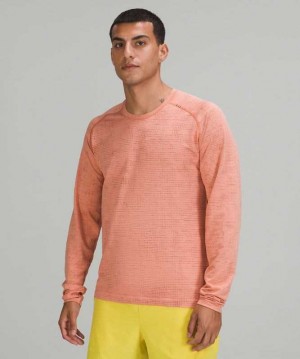 Lululemon Metal Vent Tech Long Sleeve 2.0 Erkek Üstler Pembe | YMIDZA-421