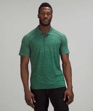 Lululemon Metal Vent Tech Polo 2.0 Erkek Üstler Nane Yeşil | MVBXGP-853