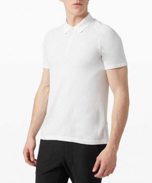 Lululemon Metal Vent Tech Polo 2.0 Erkek Üstler Beyaz Beyaz | EVWPDI-239
