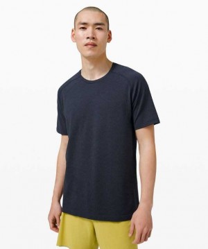 Lululemon Metal Vent Tech Sleeve Shirt 2.0 Erkek Üstler Mavi Lacivert | LQCIDP-543