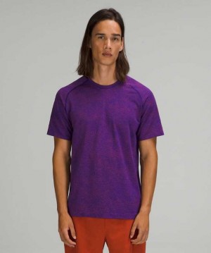 Lululemon Metal Vent Tech Sleeve Shirt 2.0 Erkek Üstler Kırmızı Mor | CLQHAN-062