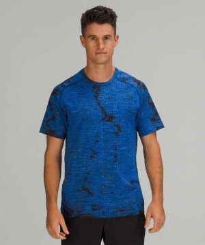 Lululemon Metal Vent Tech Sleeve Shirt 2.0 Erkek Üstler Mavi Mavi | DNZJIQ-298