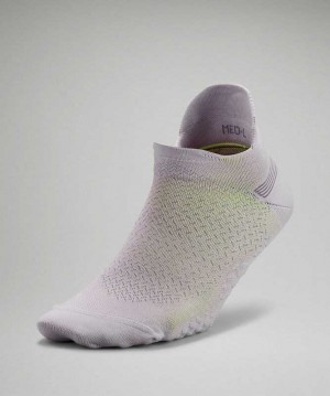Lululemon MicroPillow Tab Running Light Cushioning Kadın Çorap Chrome | UWGZTC-864