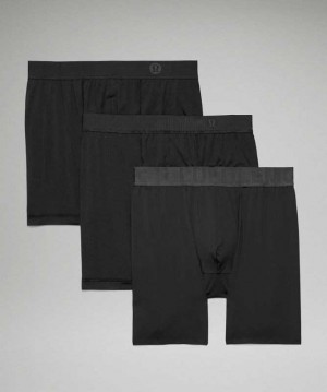 Lululemon Mixed Boxer 3 Pack Erkek İç Giyim Siyah Siyah Siyah | NOLZYP-643