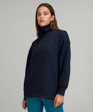 Lululemon Modal-Blend Turtleneck Tunic Kadın Tişörtü Lacivert | LBZVFI-682