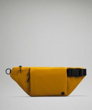 Lululemon Multi-Pocket Belt Çantası Altın Siyah | UVPJHD-735