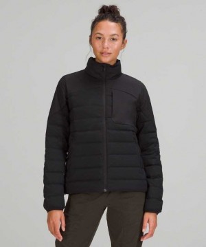 Lululemon Navigation Stretch Down Kadın Mont Siyah | WKXQVE-349