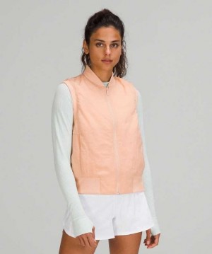 Lululemon Non-Stop Bomber Vest Kadın Mont Kayısı Rengi | IVKNJU-703
