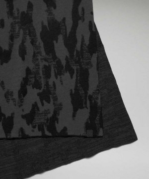 Lululemon Oversized Camo Jacquard Fular Siyah Gri | WVTIXL-613