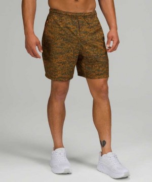 Lululemon Pace Breaker 7" LL Erkek Şort Electron Clementine Multi | TORFPY-734