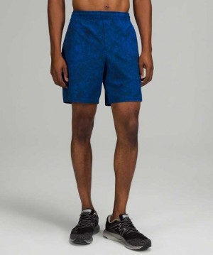 Lululemon Pace Breaker 7" LL Erkek Şort Mavi Lacivert | DVZMQU-408