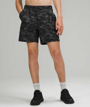 Lululemon Pace Breaker 7" New Liner Fit Erkek Şort Camo Siyah | NQYIMH-692