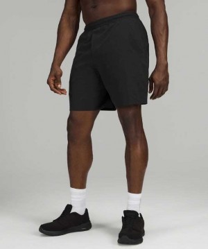 Lululemon Pace Breaker 9" Lined Erkek Şort Siyah | JQKFXP-274