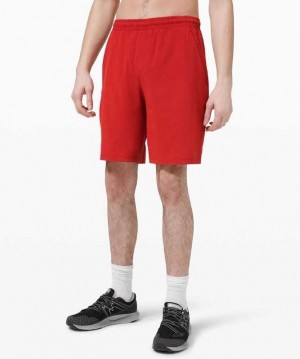 Lululemon Pace Breaker 9" Lined Erkek Şort Kırmızı | SXLIJZ-901