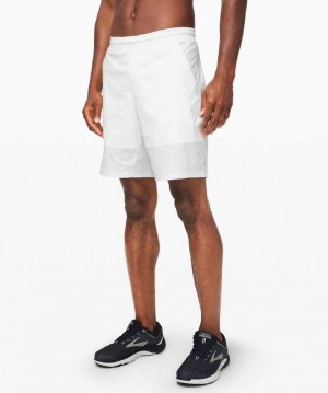 Lululemon Pace Breaker 9" Lined Erkek Şort Beyaz | EYIRFQ-431