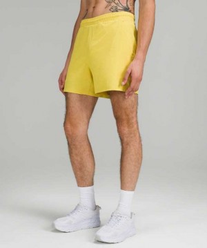 Lululemon Pace Breaker Lined 5" Erkek Şort Soleil | BDTUFL-478