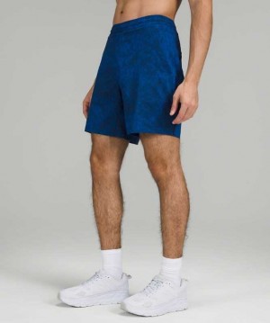 Lululemon Pace Breaker Lined 7" Erkek Şort Mavi Lacivert | LZWHJR-389