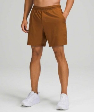 Lululemon Pace Breaker Lined 7" Erkek Şort Bakır Kahverengi | WSHZRK-108