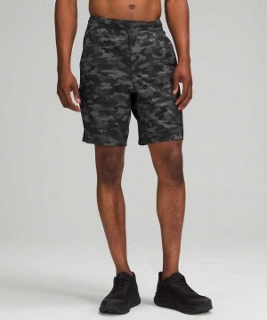 Lululemon Pace Breaker Linerless 9" Erkek Şort Camo Siyah | RAGFMI-971