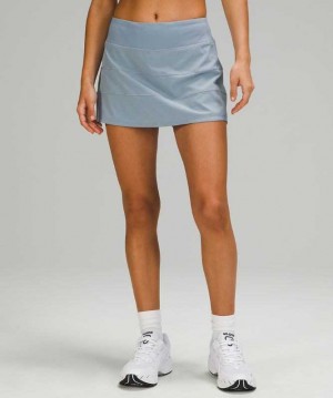 Lululemon Pace Rival Mid-Rise Kadın Etek Chambray | NMPTVZ-027