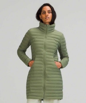 Lululemon Pack It Down Long Kadın Mont Yeşil | KDLVIM-369