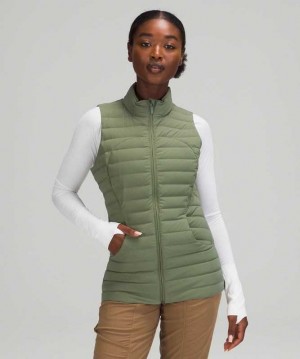 Lululemon Pack It Down Vest Kadın Mont Yeşil | KICBWH-849