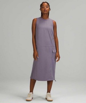 Lululemon Pocketed Drop-Waist Midi Kadın Elbise Lavanta | THYLAR-821