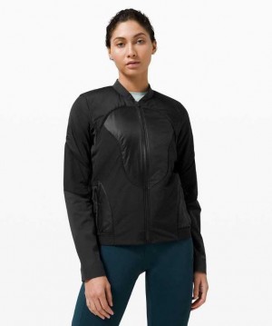 Lululemon Polar Pace Run Kadın Mont Siyah | EHKMTQ-698