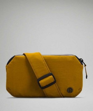Lululemon Pop it Off Crossbody Çantası Altın Siyah | QIWASP-165